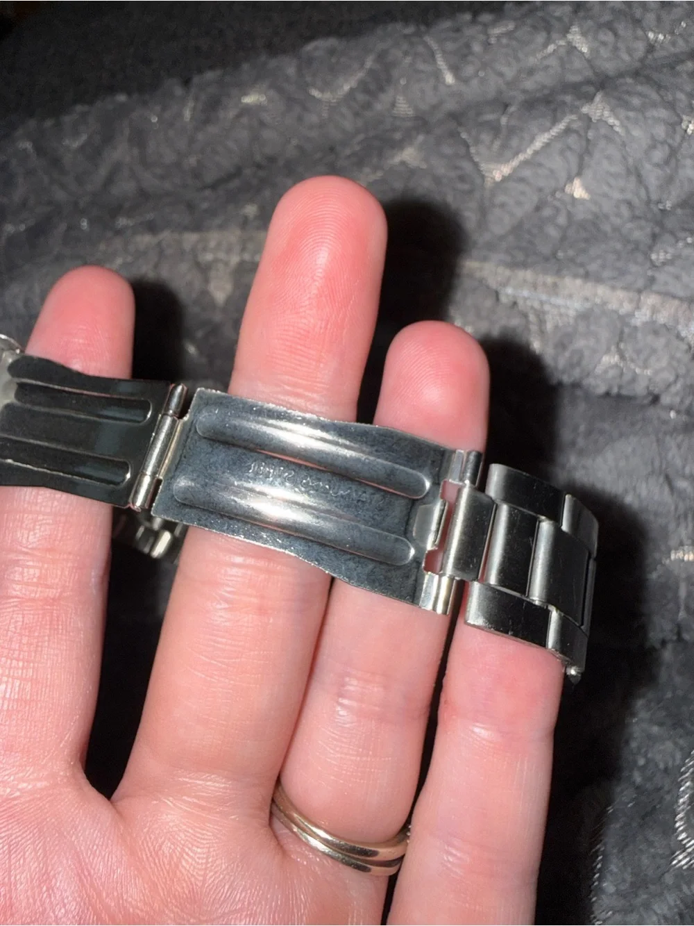 Michael Kors Silver Crystal Bezel MK Logo Bracelet Watch